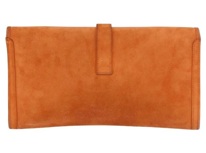 Borsa Clutch Hermès Jije Elan 29 Arancione - vista 2