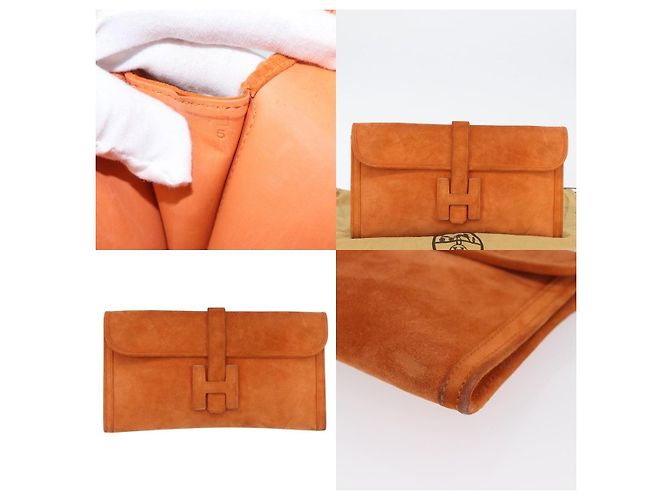 Borsa Clutch Hermès Jije Elan 29 Arancione - vista 5