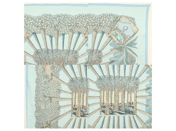 Hermès Carre 140 Schal Blau - Ansicht 3