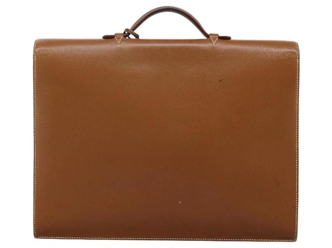 Borsa da Lavoro Adepeche 38 di Hermès Marrone - vista 2