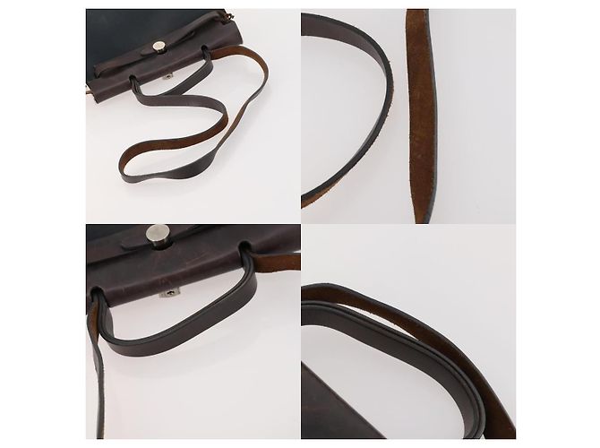 Hermès Herbag Zip PM Handtasche Schwarz - Ansicht 4