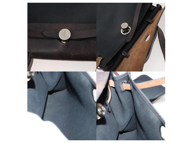 Hermès Herbag Zip PM Handtasche Schwarz - Ansicht 7