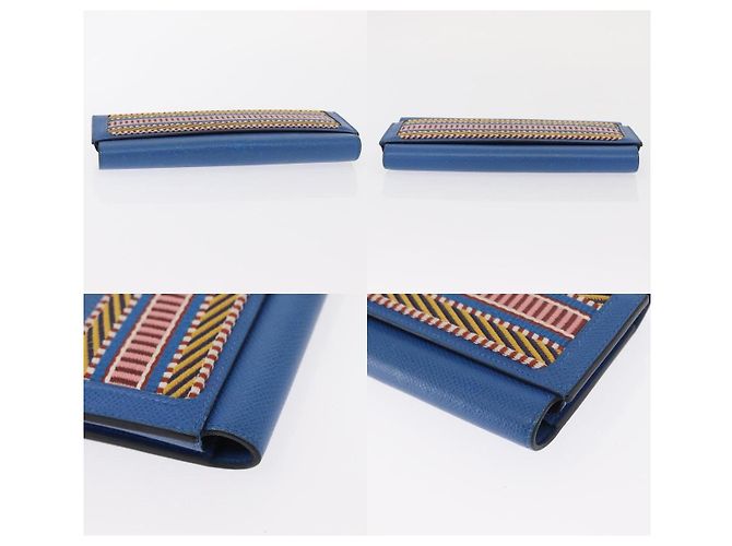Cartera Long Sangrecaval Passant de Hermès Azul - vista 4