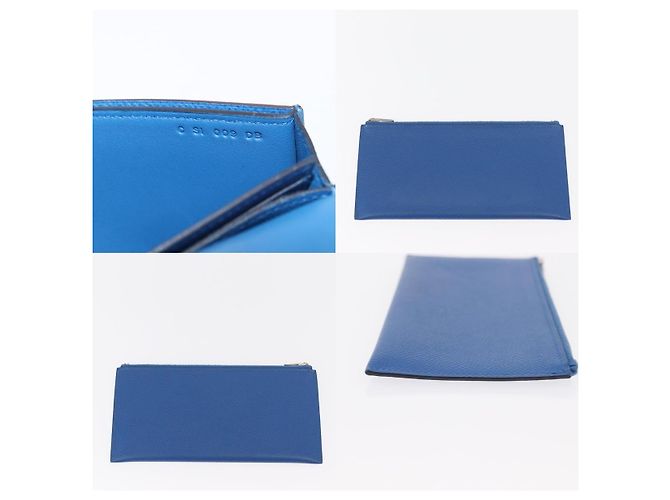 Cartera Long Sangrecaval Passant de Hermès Azul - vista 7