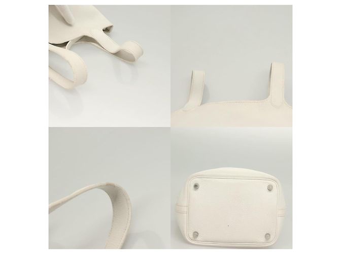 Hermès Picotan PM Handtasche Weiß - Ansicht 4