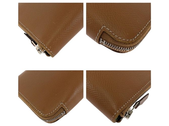 Cartera Larga Azap de Hermès Castaño Dorado - vista 4