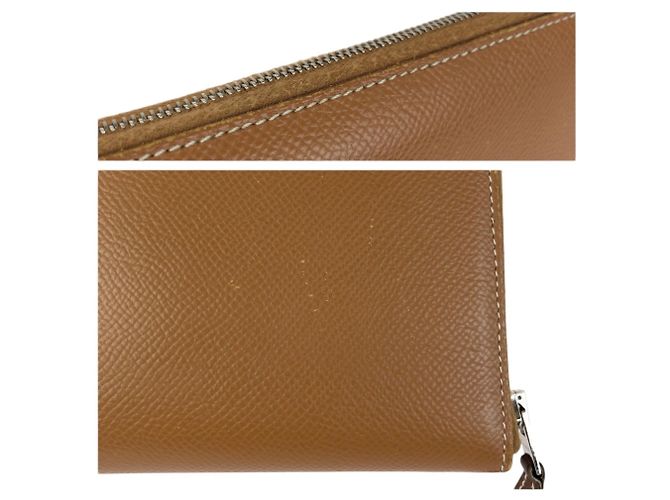 Cartera Larga Azap de Hermès Castaño Dorado - vista 7
