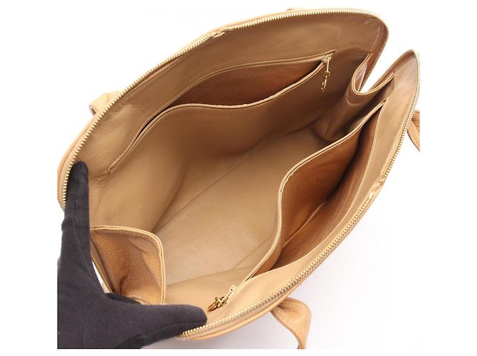 Borsa tote beige Chanel Coco Mark - vista 3