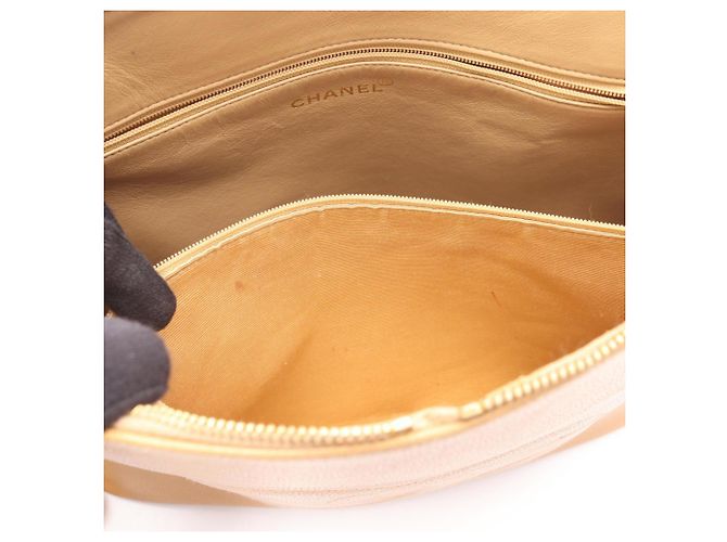 Borsa tote beige Chanel Coco Mark - vista 7