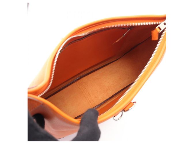 Hermès Borsa a spalla in pelle arancione Hermes Trim 31 - vista 3