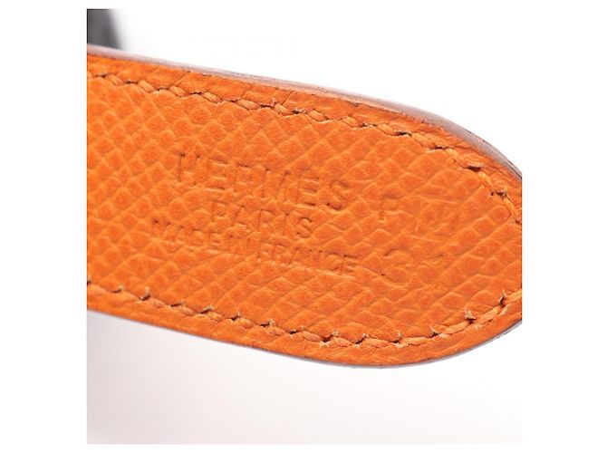 Hermès Borsa a spalla in pelle arancione Hermes Trim 31 - vista 4
