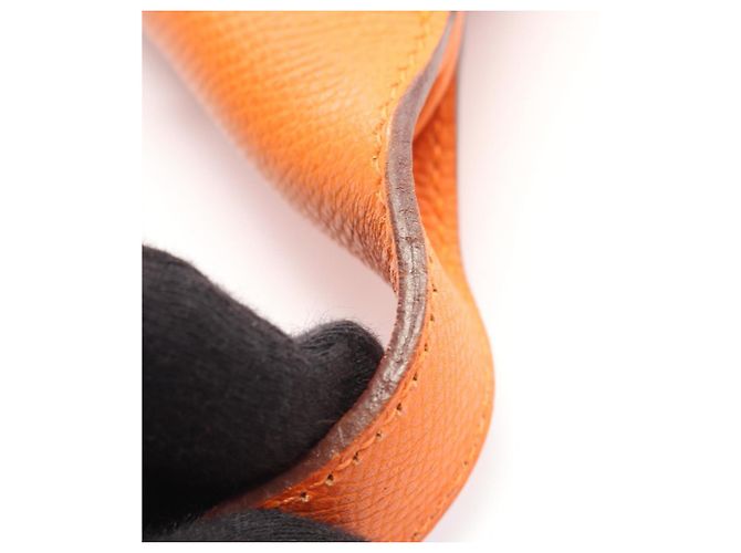 Hermès Borsa a spalla in pelle arancione Hermes Trim 31 - vista 6