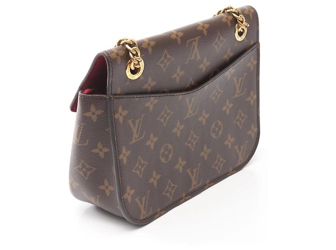 Borsa a Spalla Passy Louis Vuitton Marrone Nero - vista 2