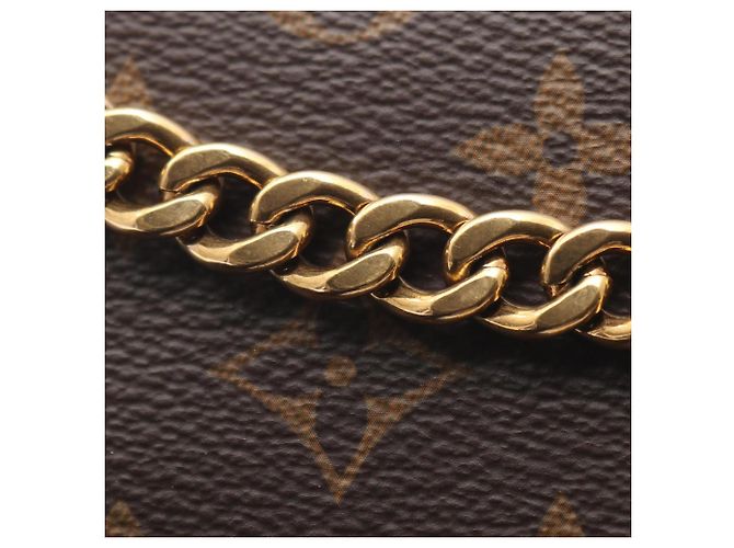 Borsa a Spalla Passy Louis Vuitton Marrone Nero - vista 9