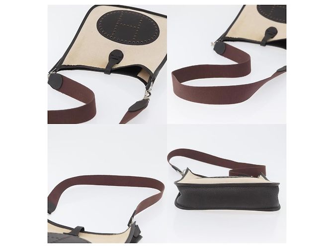 Borsa a Spalla Hermès Evelyn PM Beige - vista 4