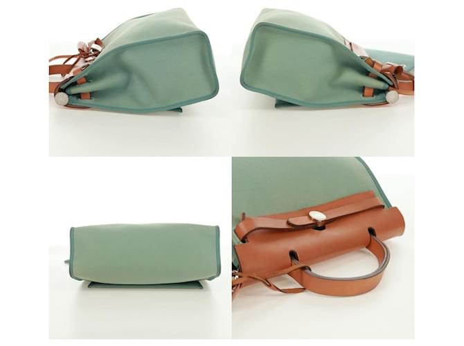 Borsa Hermès Herbag Zip PM Verde - vista 3