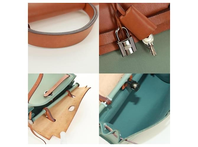 Borsa Hermès Herbag Zip PM Verde - vista 4