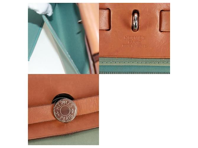 Borsa Hermès Herbag Zip PM Verde - vista 8