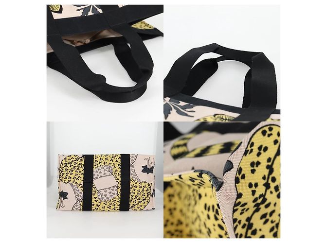 Hermès Animal Pattern Cabasado Plage Boston Tasche Beige - Ansicht 4