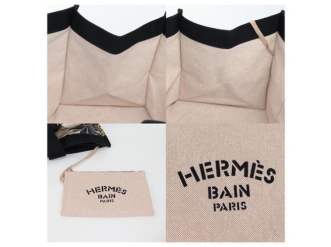 Hermès Animal Pattern Cabasado Plage Boston Tasche Beige - Ansicht 6