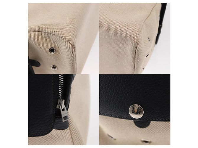 Borsa da trasporto per animali Hermès Beige in cotone - vista 6
