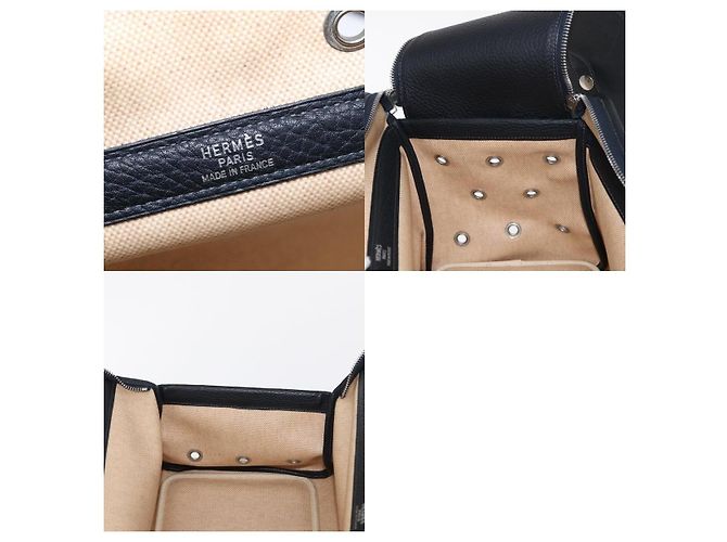 Borsa da trasporto per animali Hermès Beige in cotone - vista 7