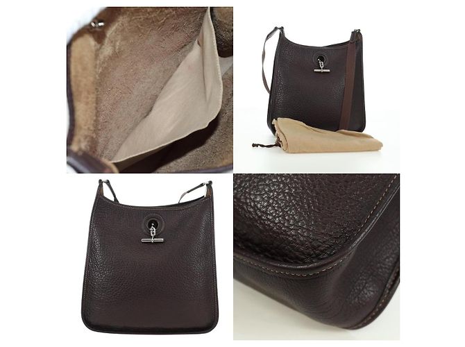 Borsa a Spalla Vespa Hermès Marrone - vista 5
