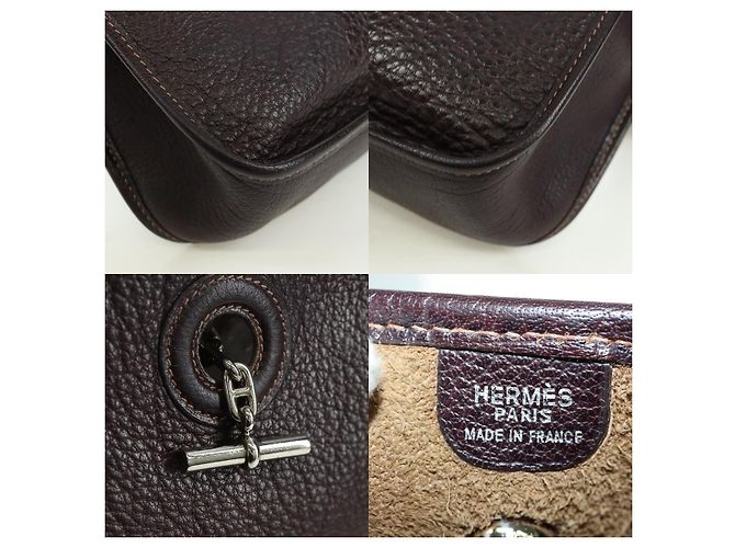 Borsa a Spalla Vespa Hermès Marrone - vista 6