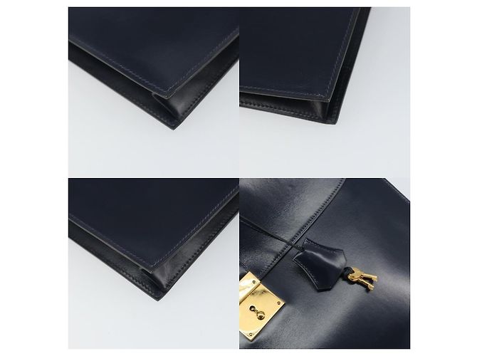 Borsa da lavoro Hermès Birkin Blu - vista 5