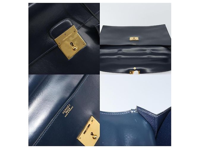 Borsa da lavoro Hermès Birkin Blu - vista 6