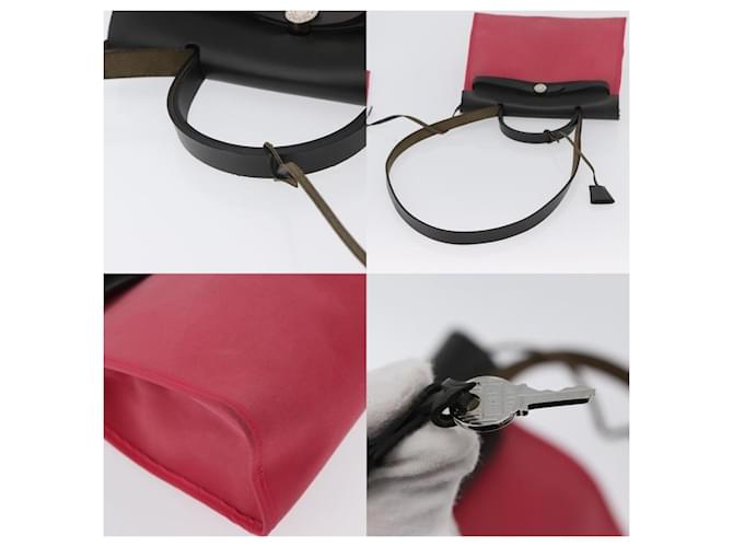 Borsa Hermès Herbag Zip Rosa - vista 4