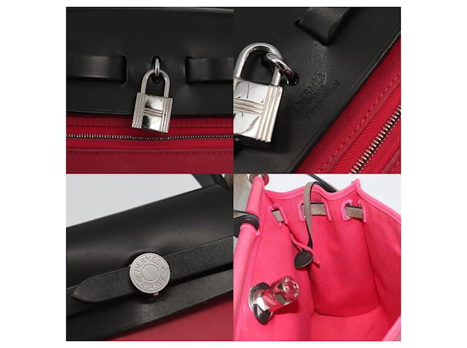 Borsa Hermès Herbag Zip Rosa - vista 7