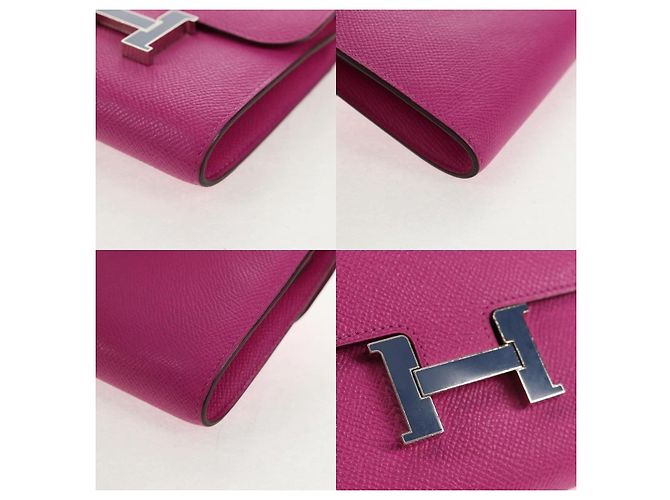 Hermès Portafoglio Compatto Constance Hermes Rosa - vista 6