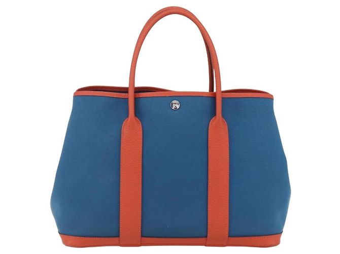 Borsa Garden Party di Hermès Blu - vista 2