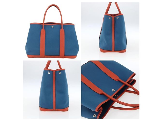 Borsa Garden Party di Hermès Blu - vista 3