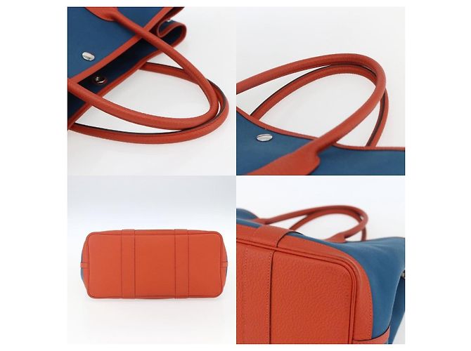 Borsa Garden Party di Hermès Blu - vista 4