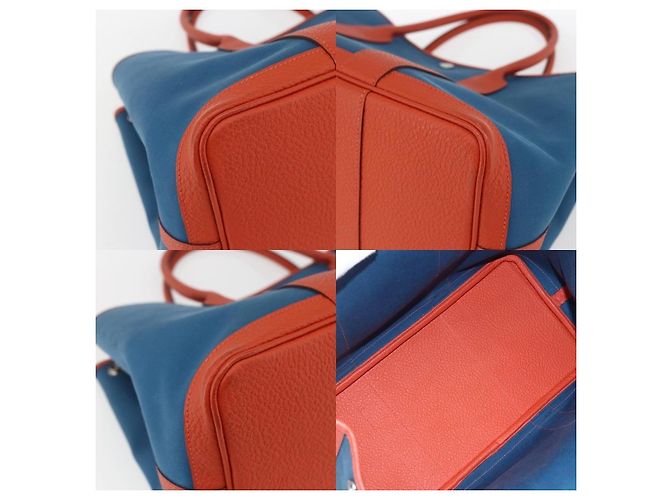 Borsa Garden Party di Hermès Blu - vista 5