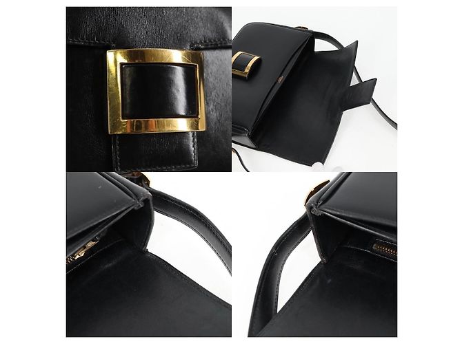 Borsa a Spalla Martine Verde di Hermès Nero - vista 7