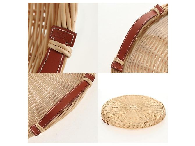Pochette Accessorio in Legno Beige Ozre di Hermès - vista 5