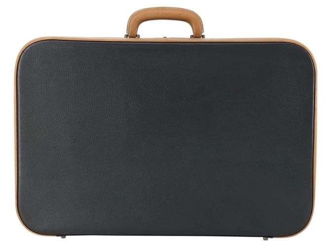 Baule in pelle nera Hermès Nero - vista 2
