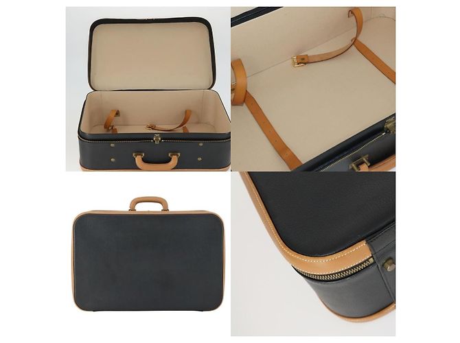 Baule in pelle nera Hermès Nero - vista 5