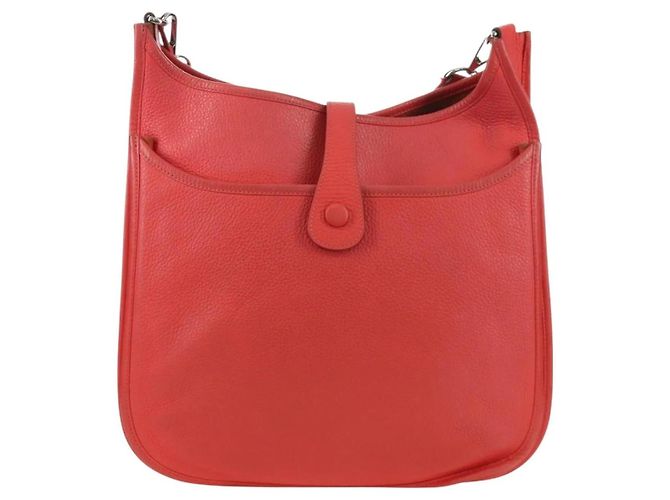 Borsa a Spalla Hermès Evelyn GM Rosa - vista 2