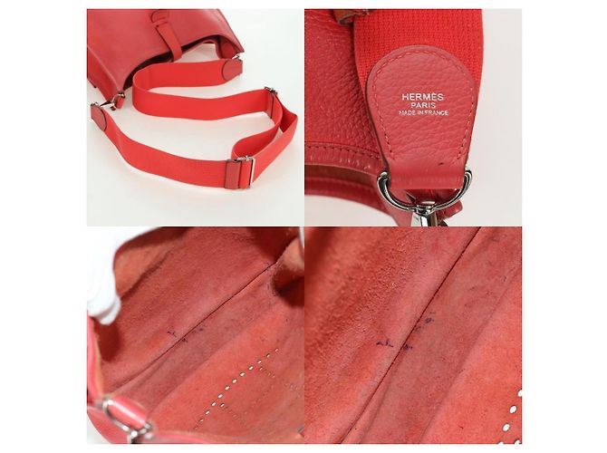 Borsa a Spalla Hermès Evelyn GM Rosa - vista 4
