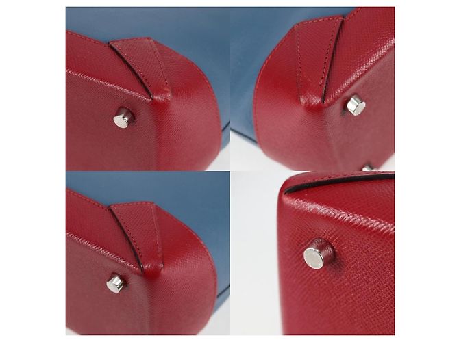 Hermès Hermes Maxi Box Cabas 30 Handtasche Blau - Ansicht 5