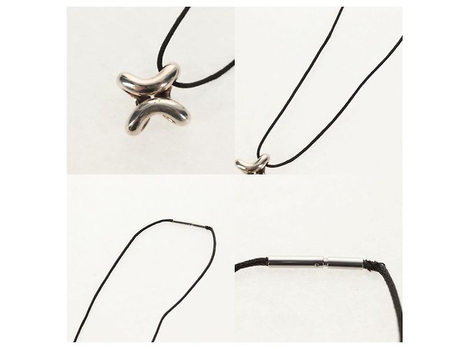 Collana Hermès Lima Argentata Metallo Argento - vista 3