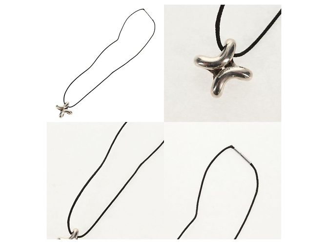 Collana Hermès Lima Argentata Metallo Argento - vista 4