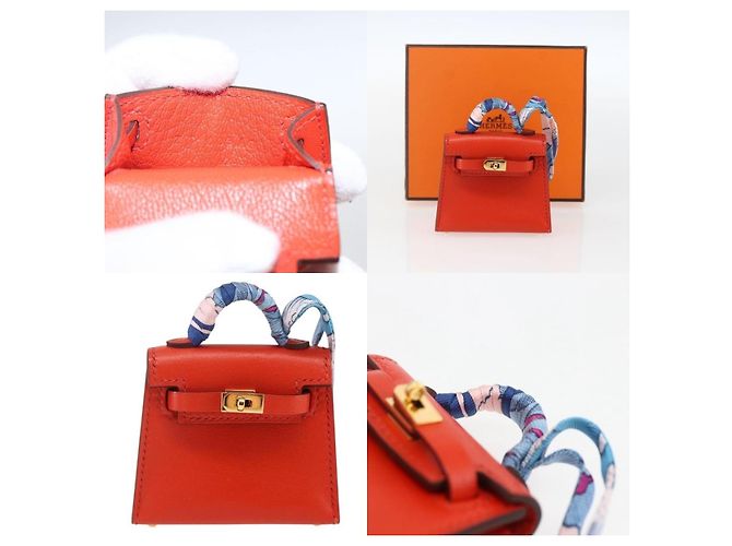 Charm per borsa Twilly Micro Kelly di Hermès Arancione - vista 5