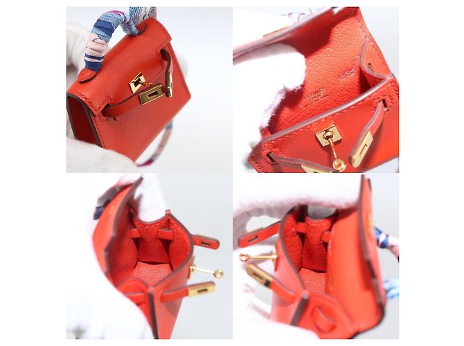 Charm per borsa Twilly Micro Kelly di Hermès Arancione - vista 7