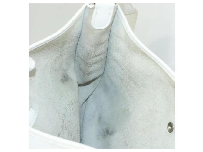 Borsa a Spalla Hermès Evelyn 1 GM Bianco - vista 7