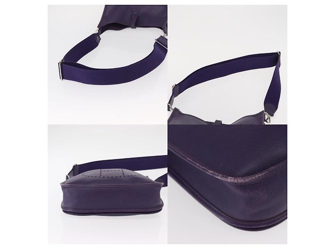 Borsa a Spalla Hermès Evelyn 3 Porpora - vista 4